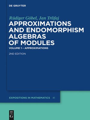 cover image of Approximations and Endomorphism Algebras of Modules